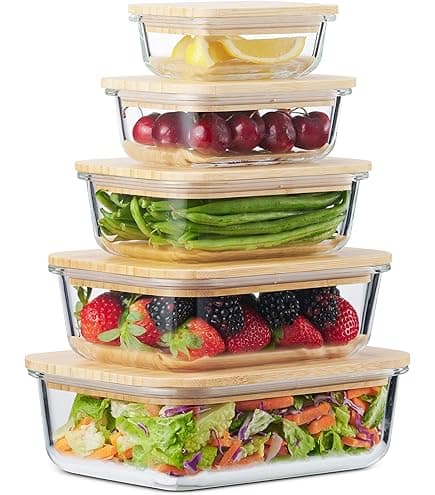 Eco-Friendly Glass Food Containers (Set of 4)